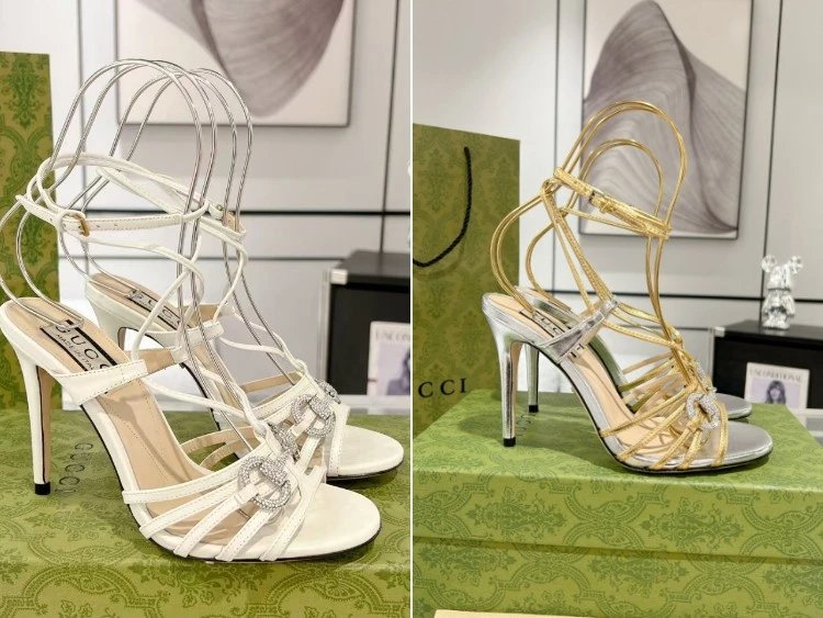 Crystal Double GG Strappy Stiletto High Heel Sandals Kakobuy spreadsheet find